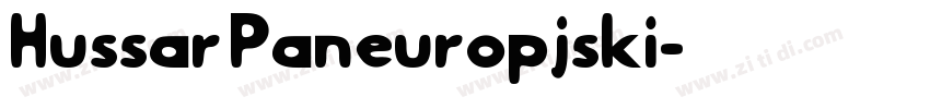 Hussar Paneuropjski字体转换